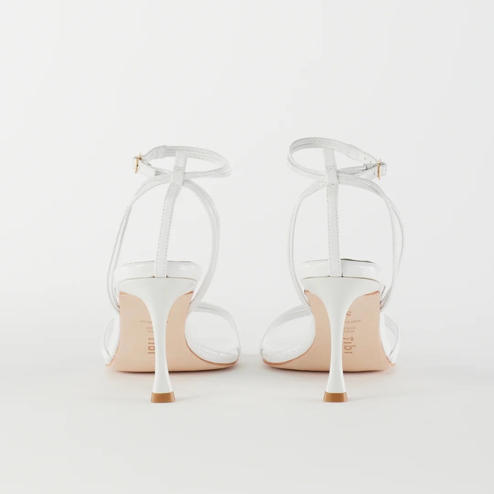 Tibi brand New Guy Naplack Sandal White 38/8 - Picture 7 of 8